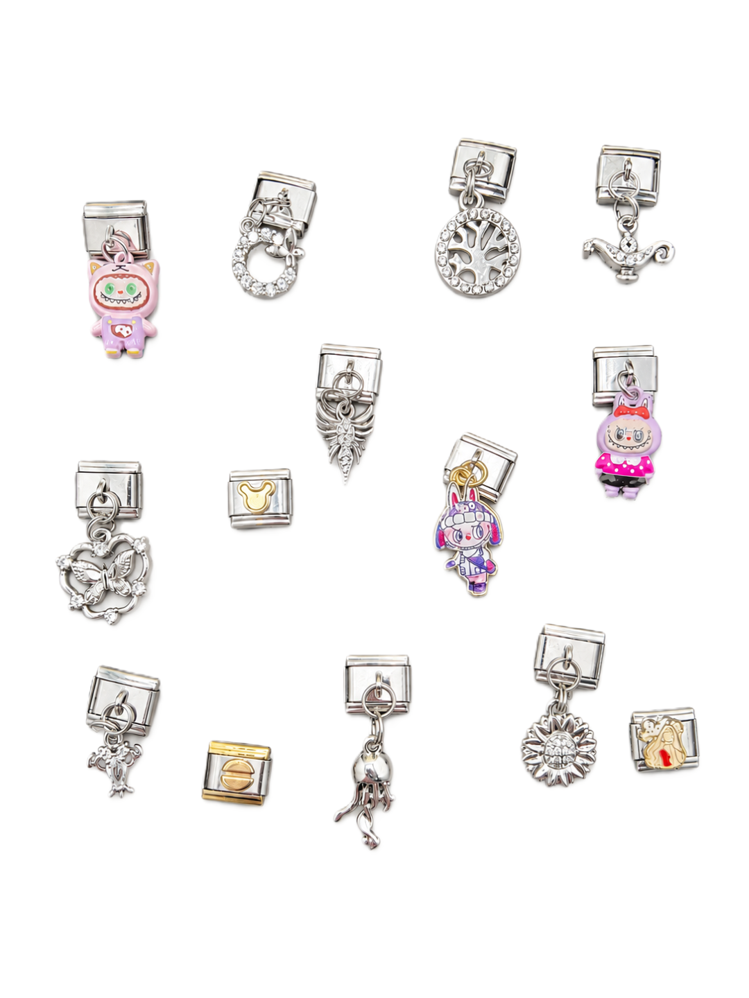 Steel Charm MIX 24 pcs