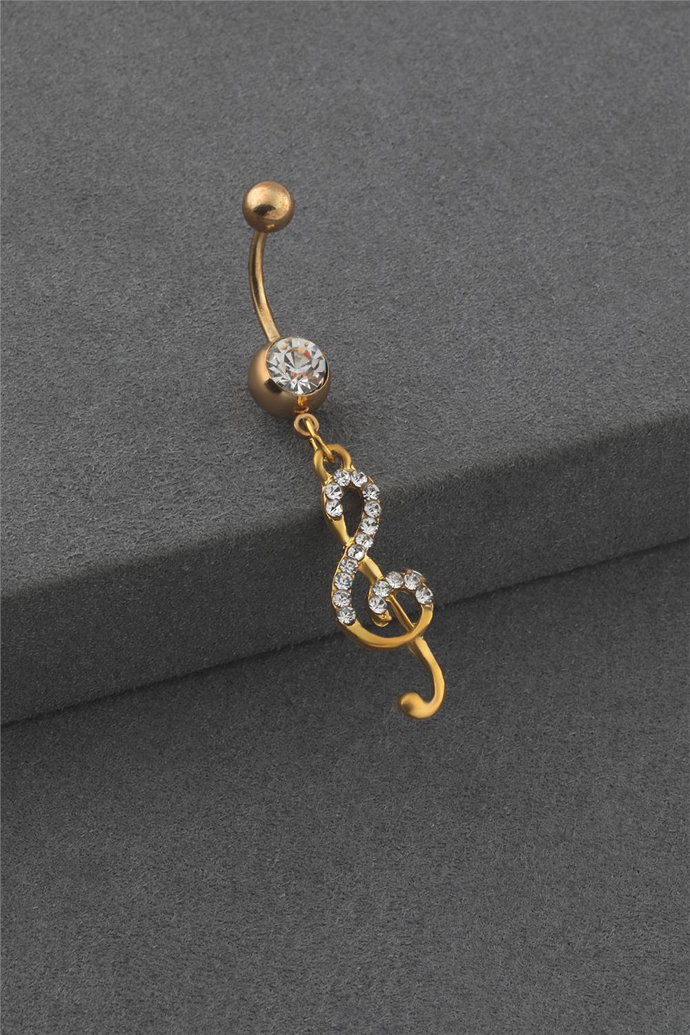 Çelik Göbek Piercing GOLD