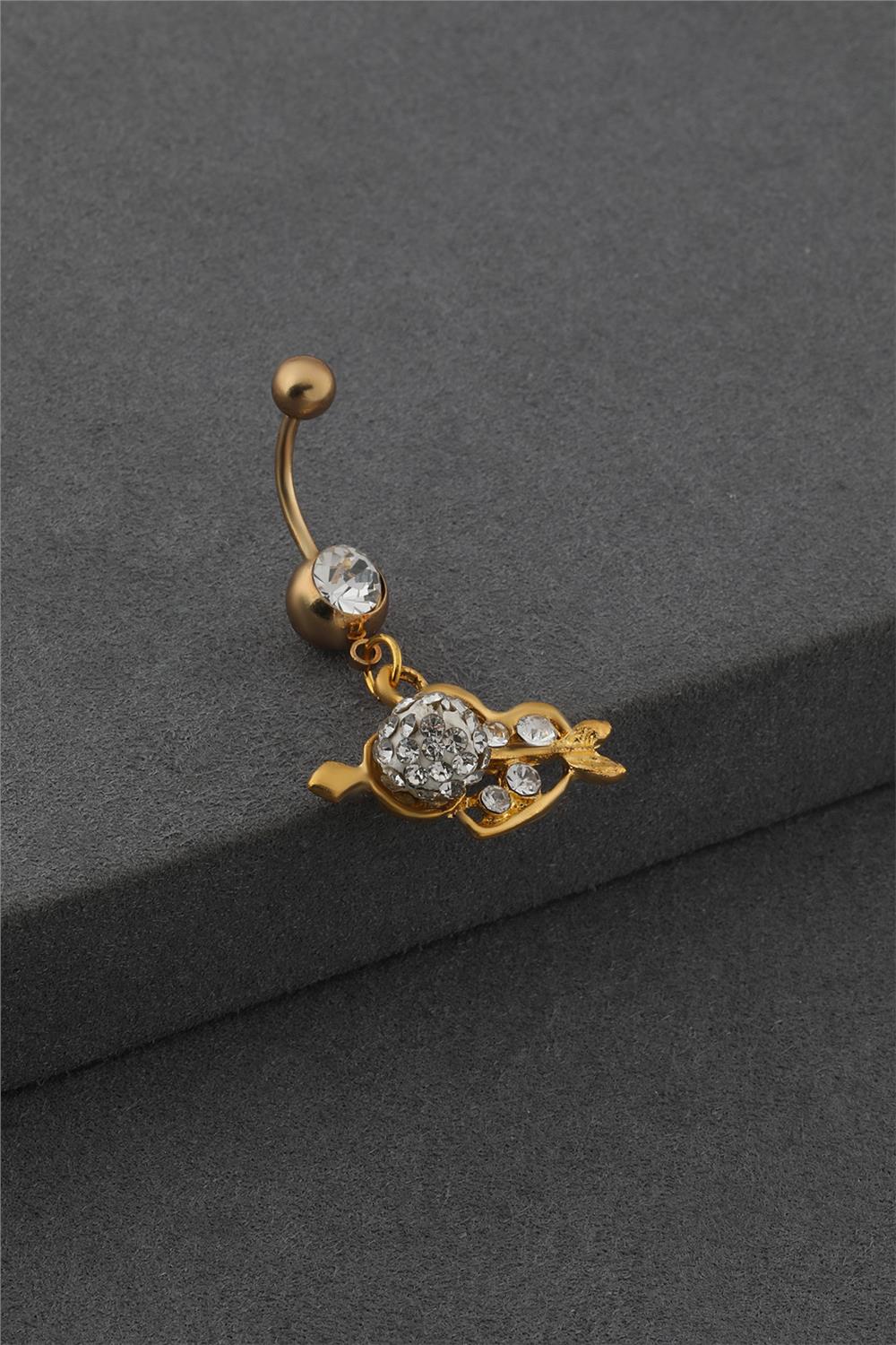 Çelik Göbek Piercing GOLD