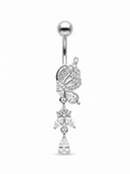 Çelik Göbek Piercing SILVER