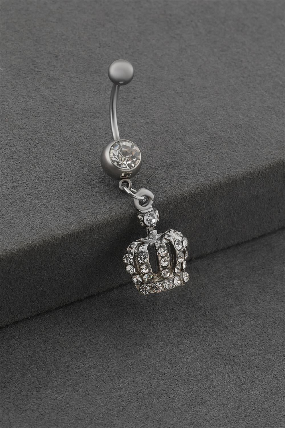Çelik Göbek Piercing SILVER