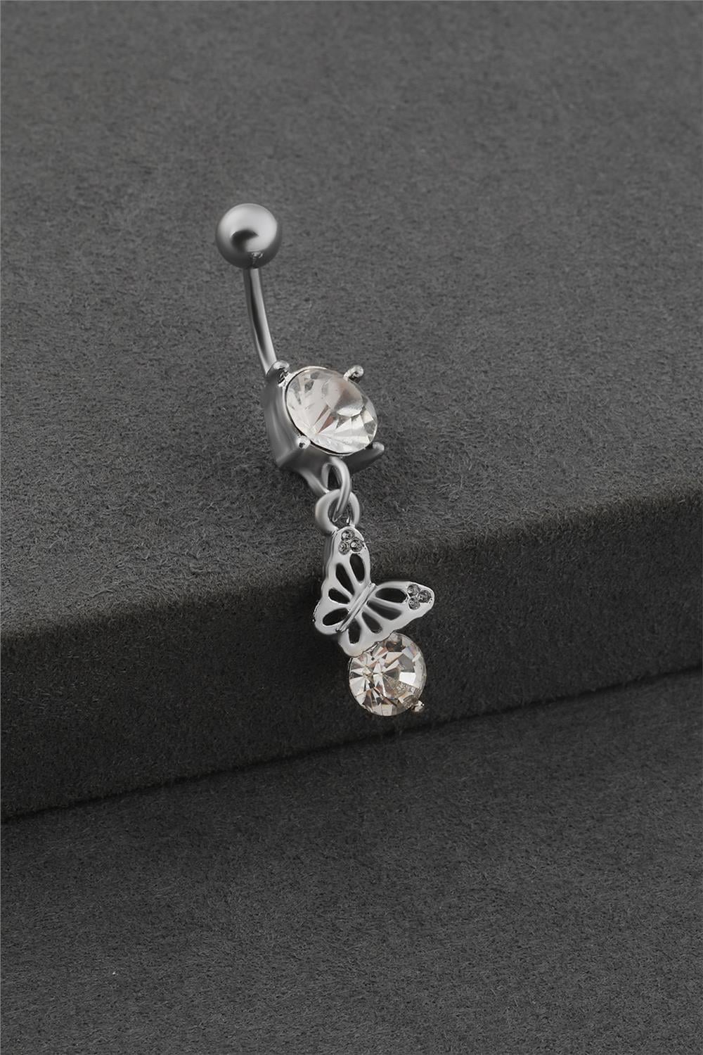 Çelik Göbek Piercing SILVER