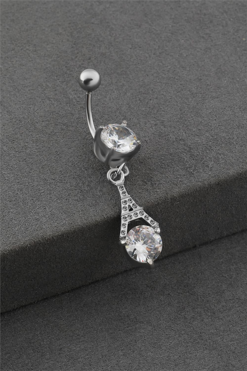 Çelik Göbek Piercing SILVER