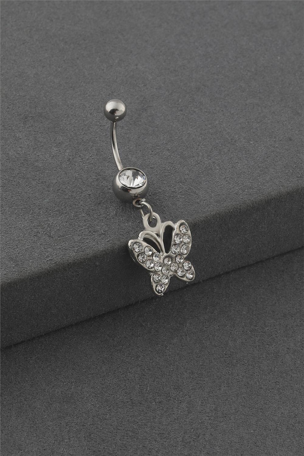 Çelik Göbek Piercing SILVER