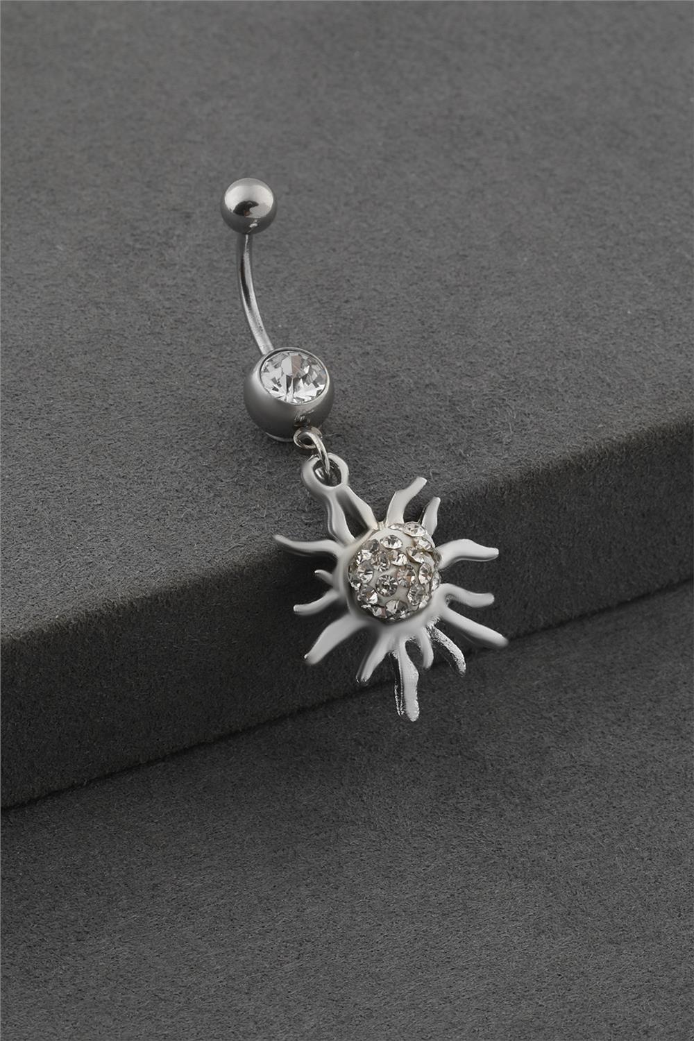 Çelik Göbek Piercing SILVER