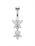 Çelik Göbek Piercing SILVER