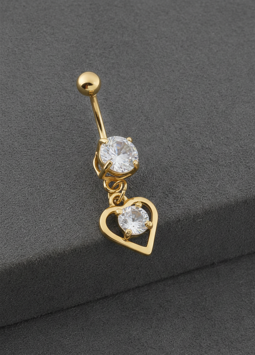 Çelik Göbek Piercing GOLD
