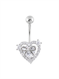 Çelik Göbek Piercing SILVER