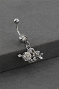 Çelik Göbek Piercing SILVER