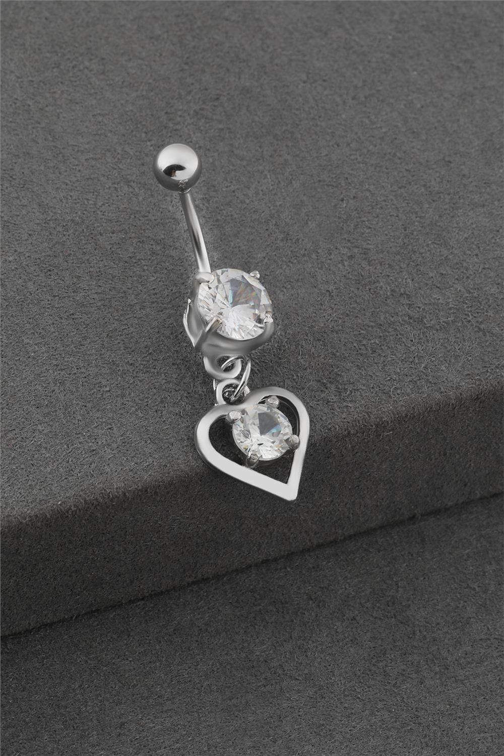 Çelik Göbek Piercing SILVER