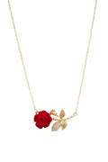 Çelik Gül Kolye GOLD 45cm