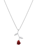 Çelik Gül Kolye SILVER 45cm