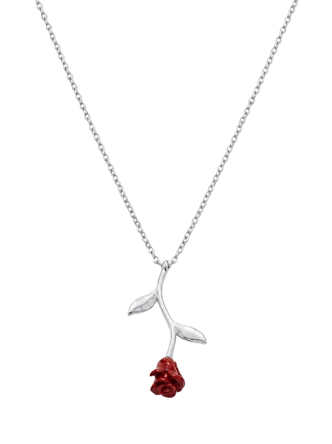 Çelik Gül Kolye SILVER 45cm