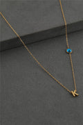 Çelik Harf Kolye GOLD "K" 45cm