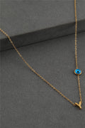Çelik Harf Kolye GOLD "Y" 45cm