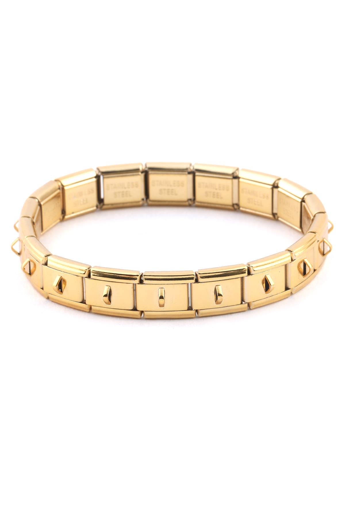Çelik İtalyan Charm Bileklik GOLD