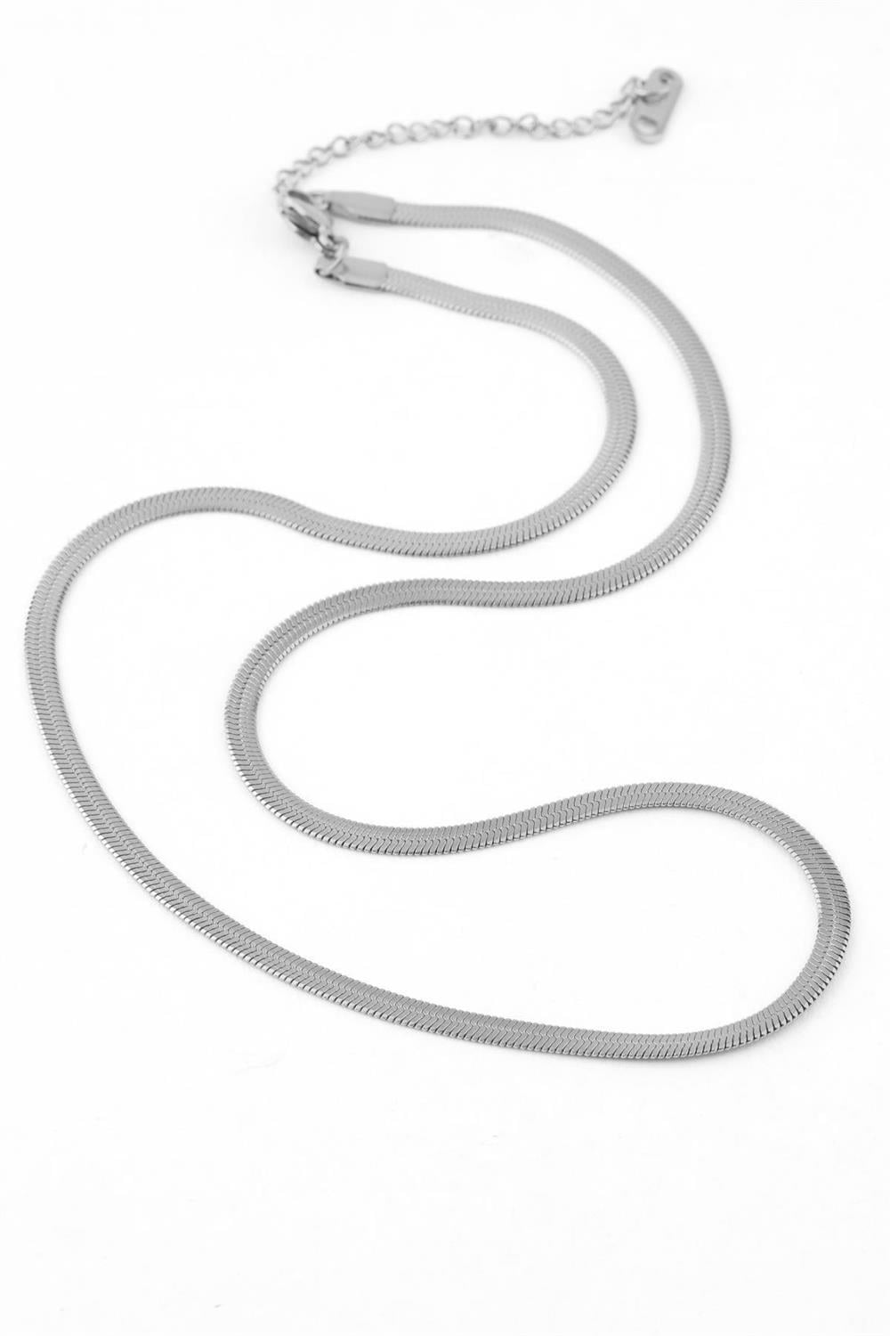 Çelik İtalyan Kolye 60cm SILVER