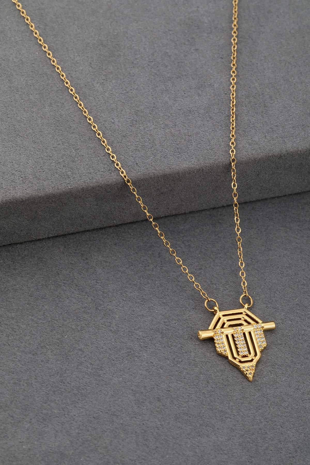 Çelik Kolye GOLD 45cm
