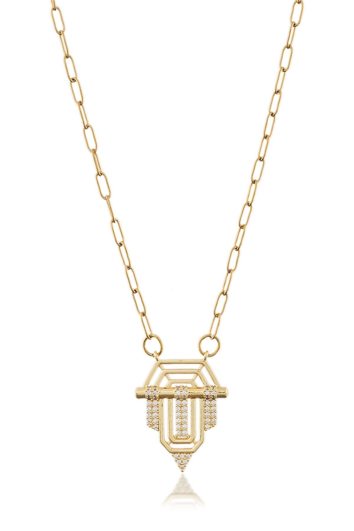 Çelik Kolye GOLD 45cm