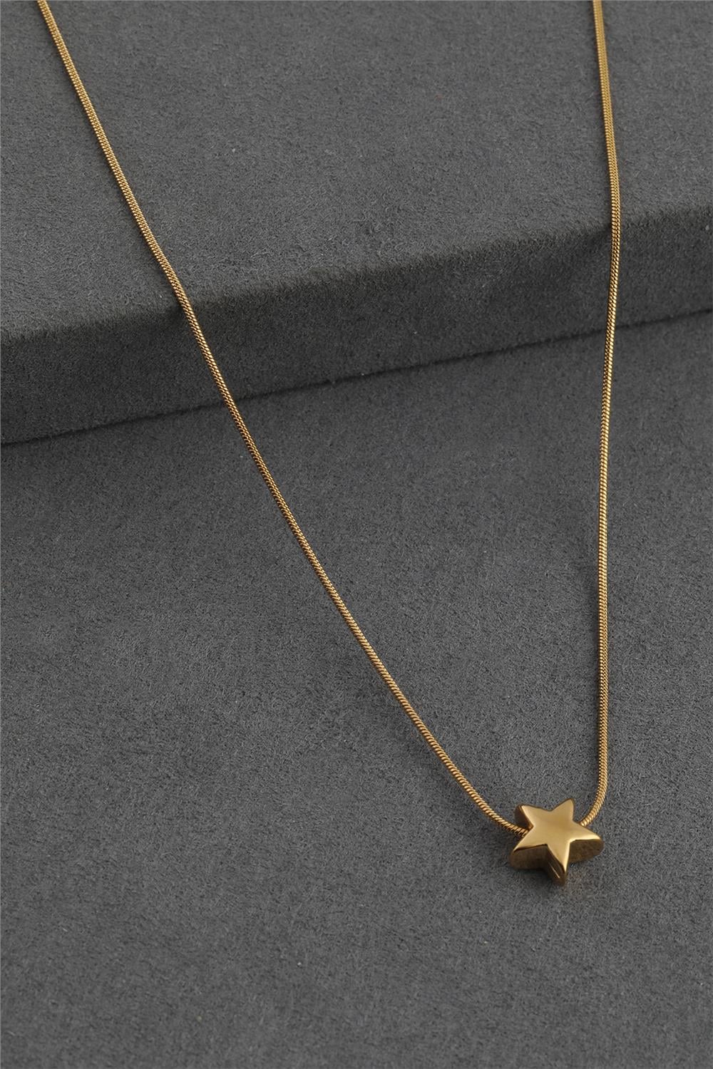 Çelik Kolye GOLD 45 cm