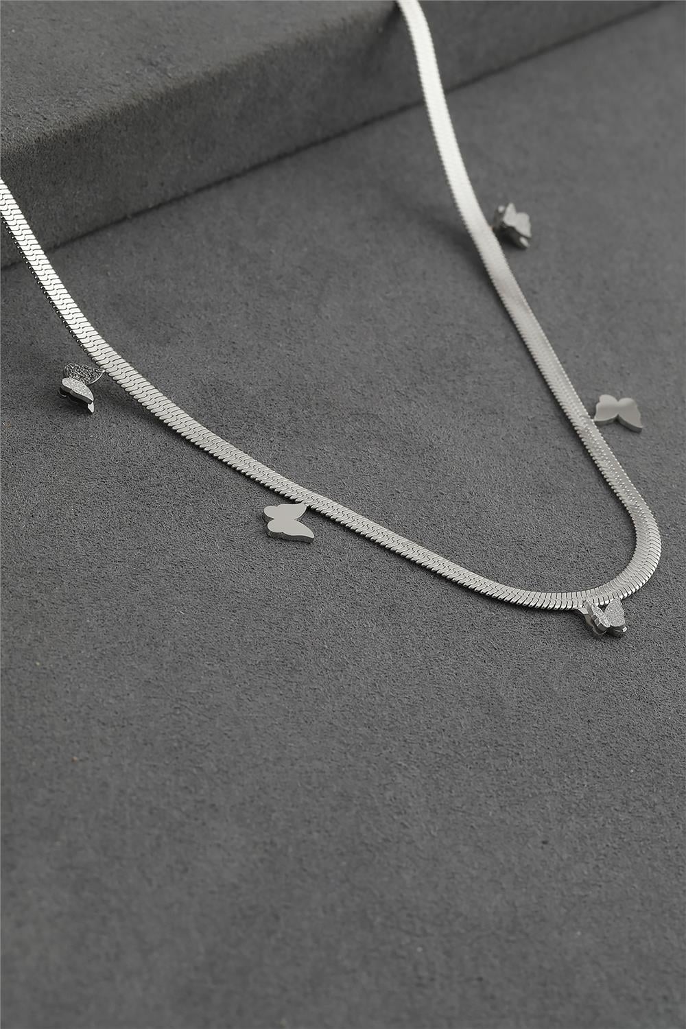 Steel Necklace SILVER 45 cm