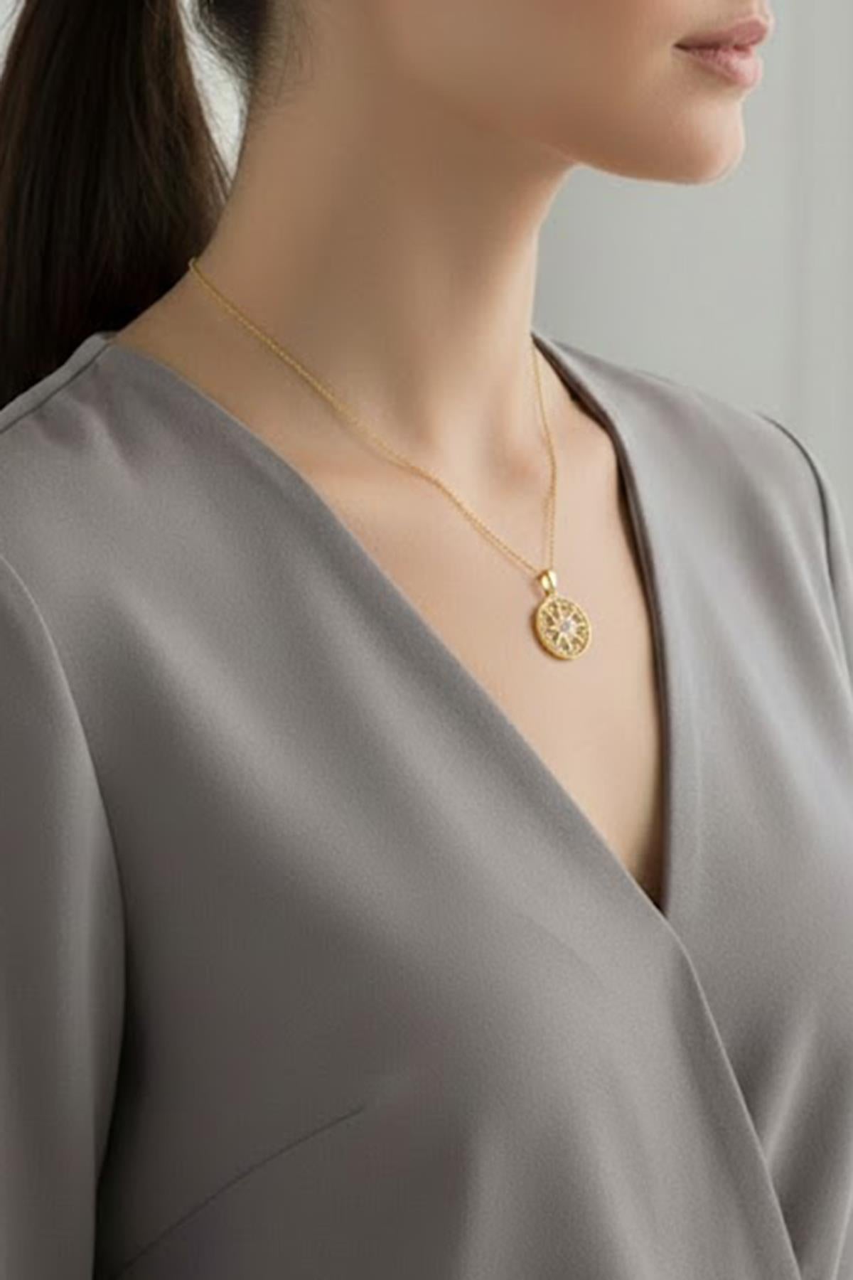 Çelik Kolye GOLD 45 cm