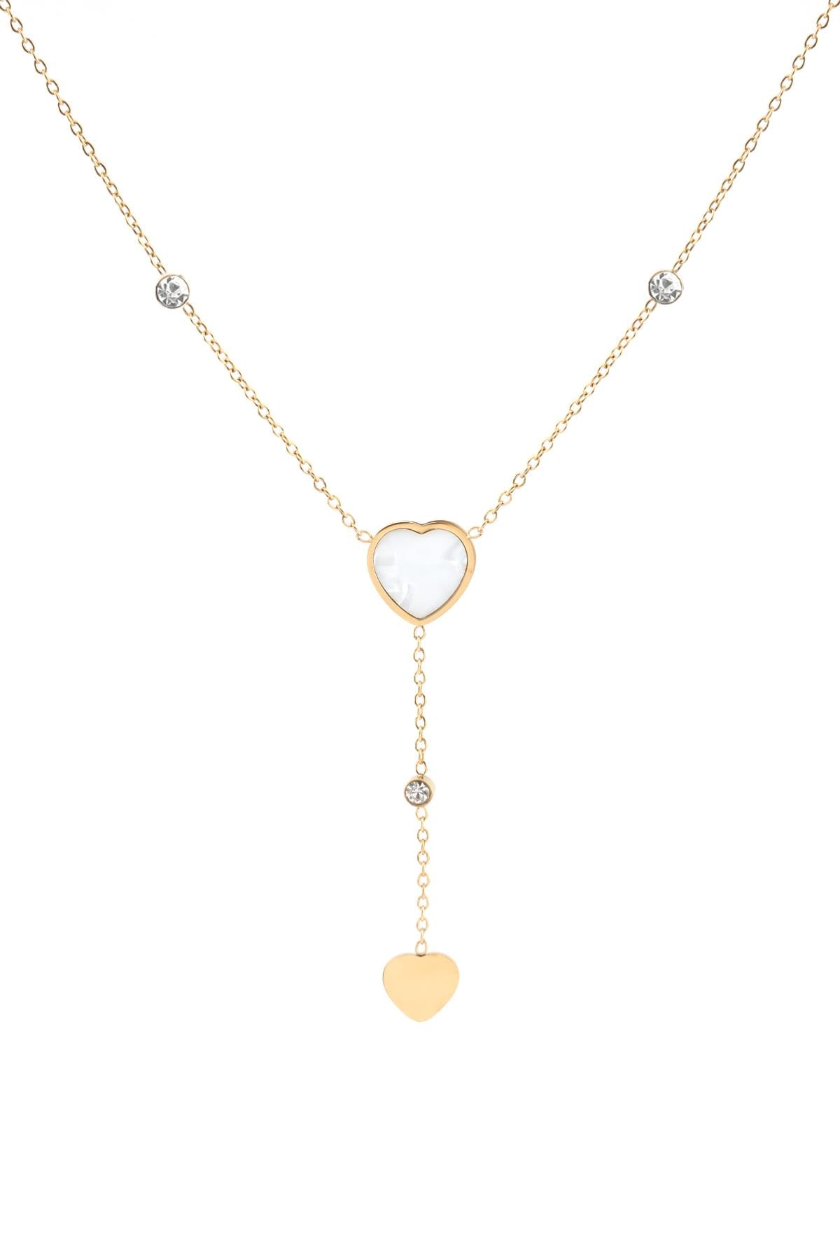 Çelik Kolye Gold 45 cm