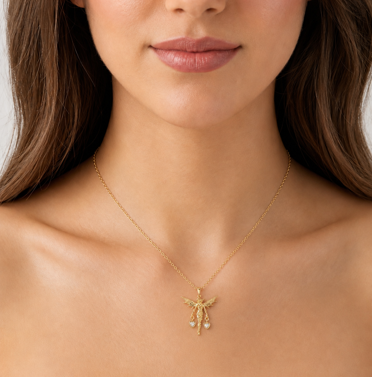 Steel Necklace GOLD 45cm