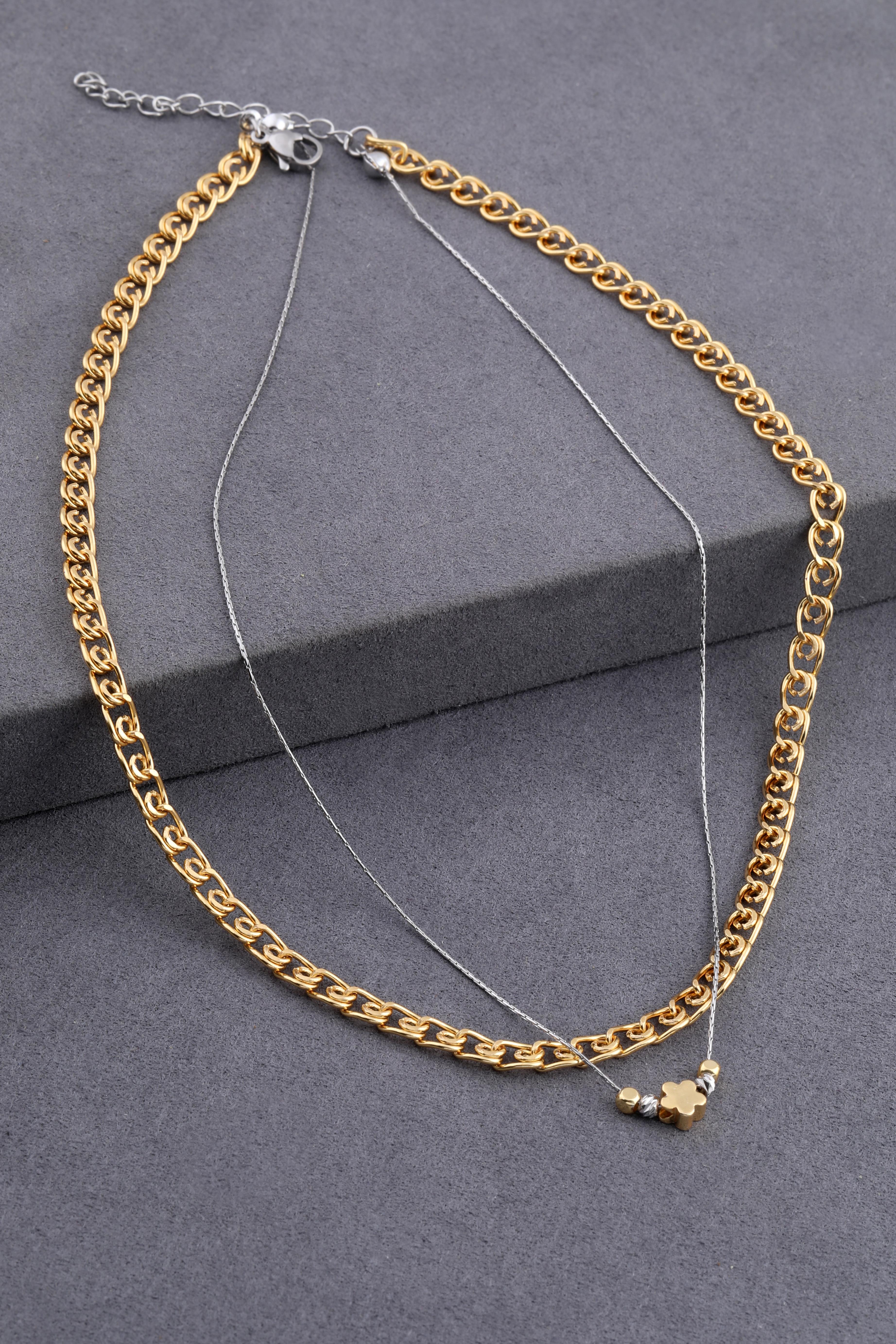 Çelik Kolye GOLD 45 cm