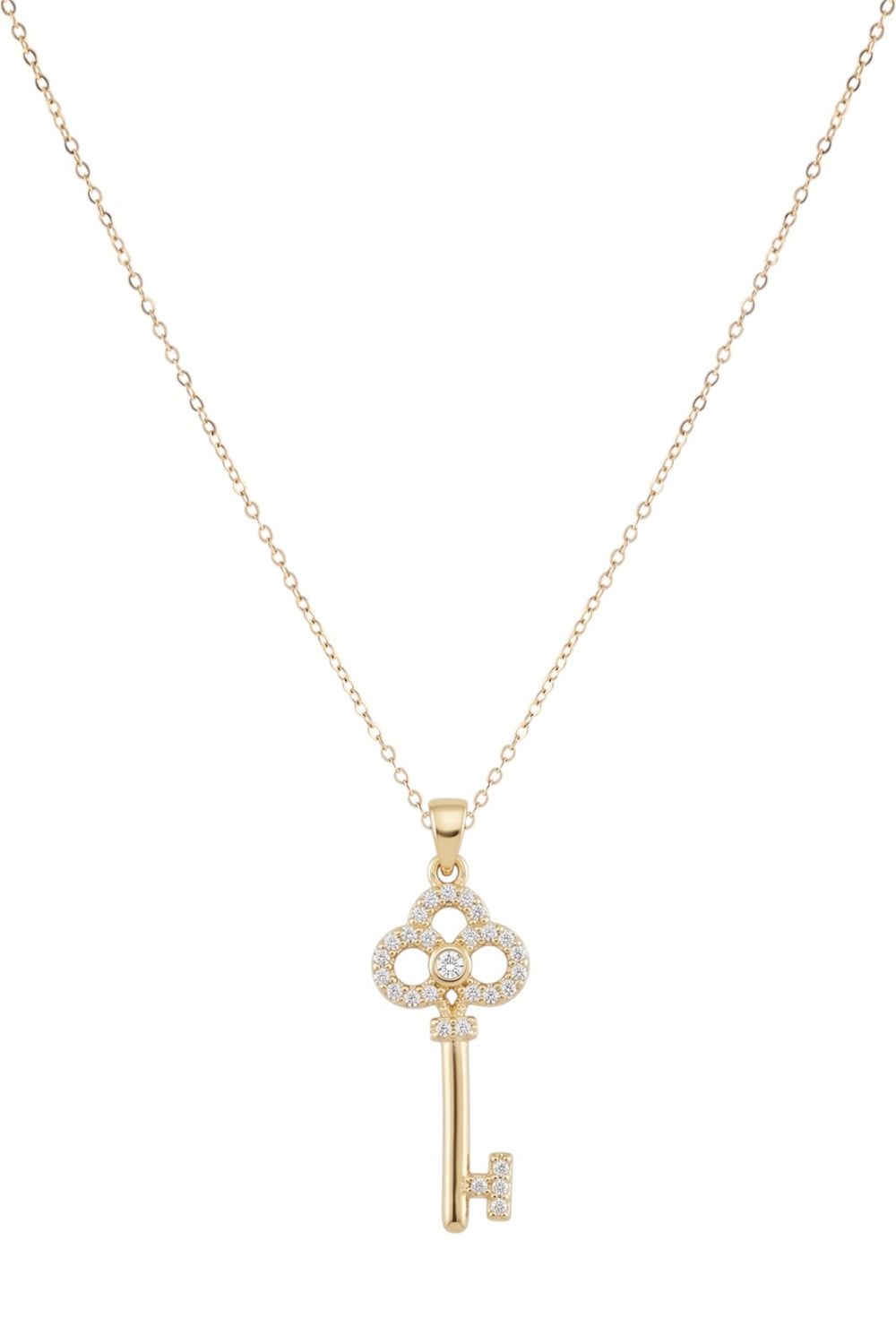 Çelik Anahtar Kolye GOLD 45cm