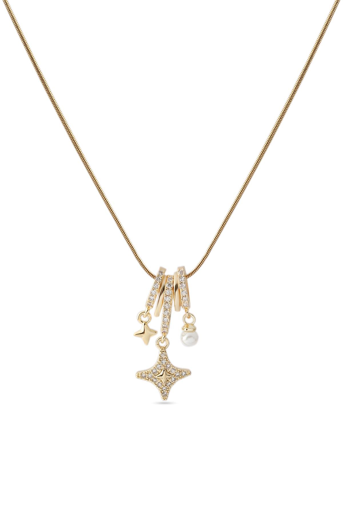 Çelik Kolye GOLD 45cm