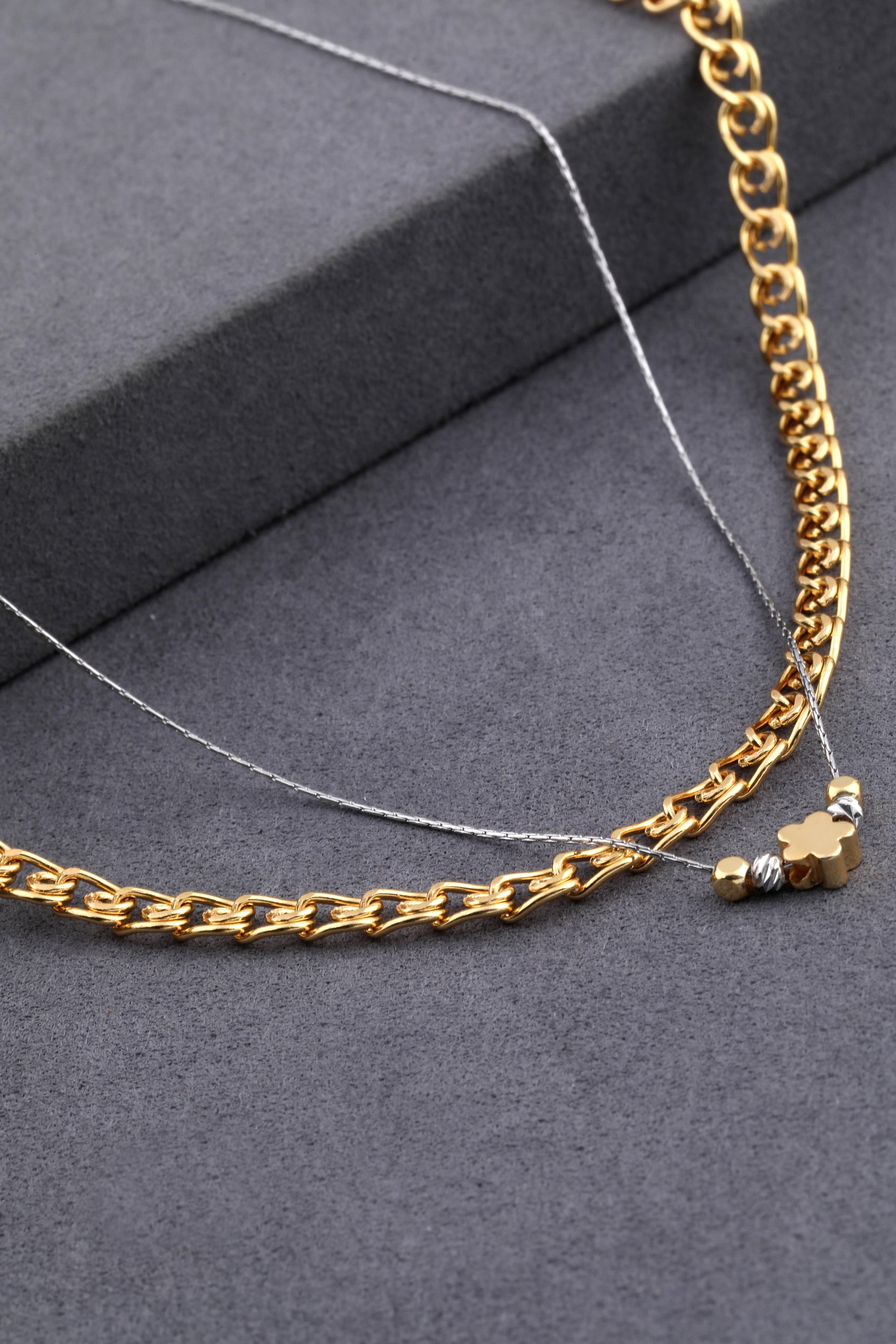 Çelik Kolye GOLD 45 cm