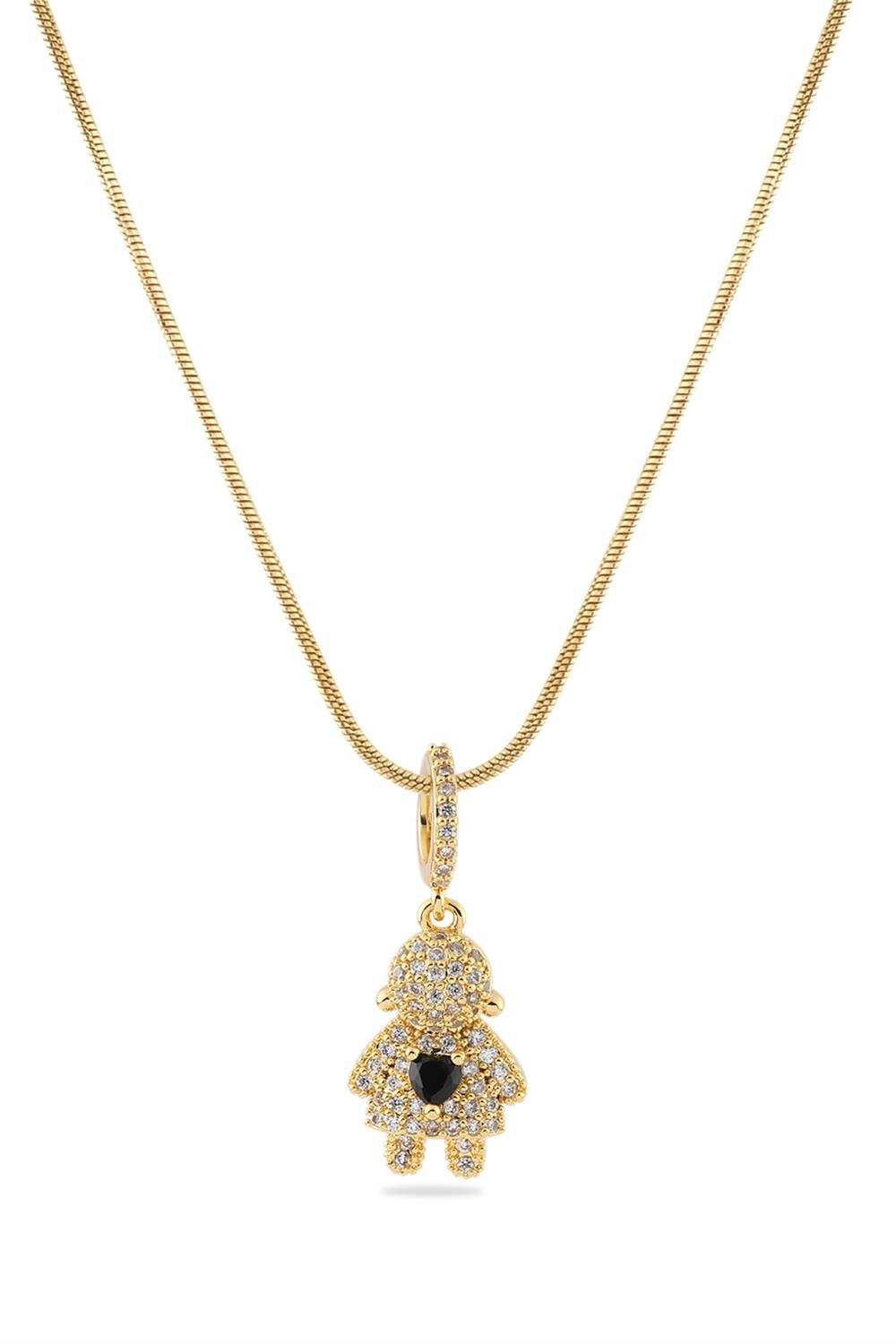 Çelik Kolye GOLD 45 cm
