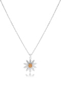 Çelik Papatya Kolye SILVER 45 cm