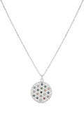 Çelik Yaşam Çiçeği Kolye SILVER 45 cm