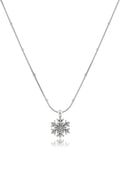 Kar Tanesi Çelik Kolye SILVER 45cm