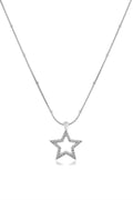 Yıldız Çelik Kolye SILVER 45cm