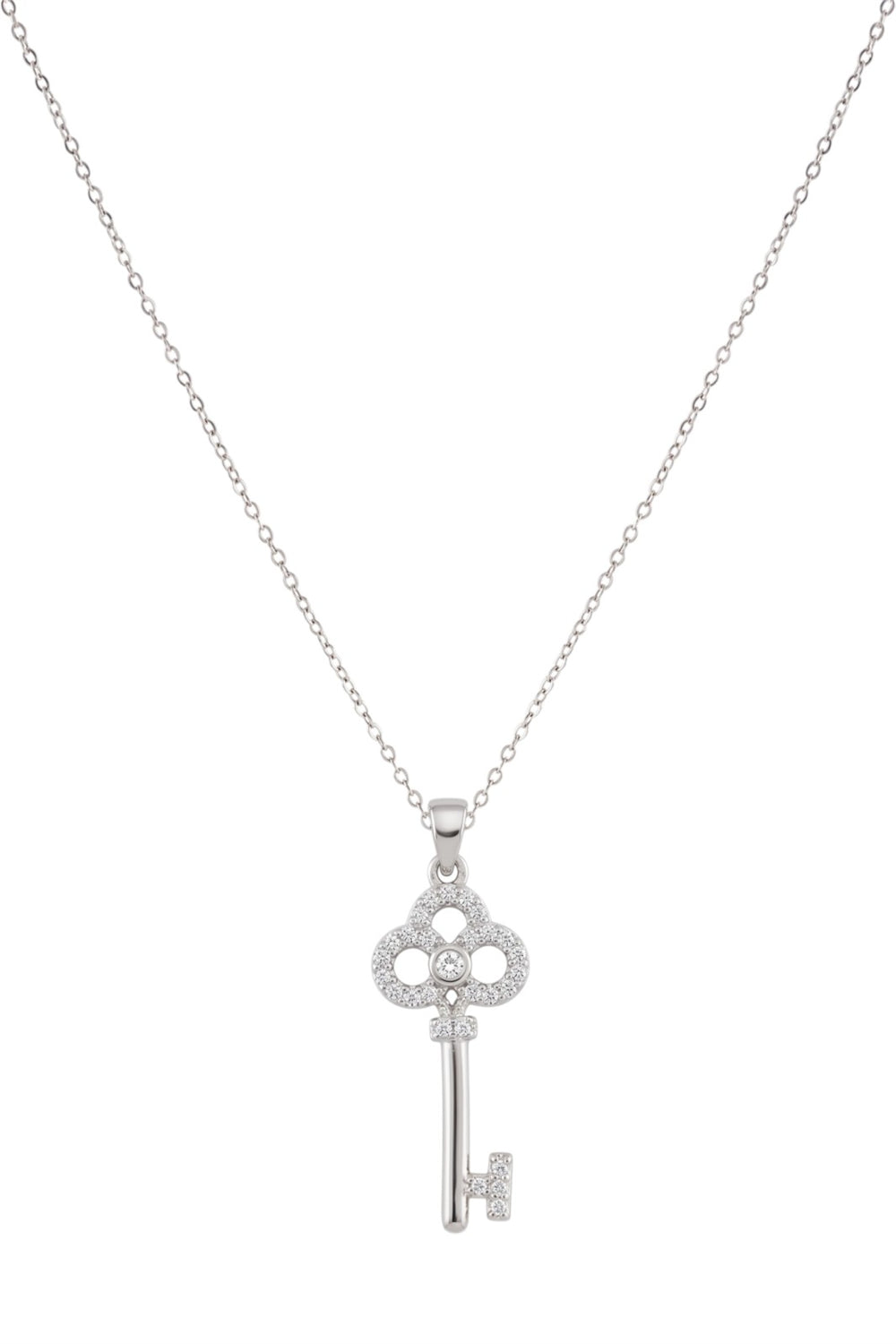 Çelik Anahtar Kolye SILVER 45cm