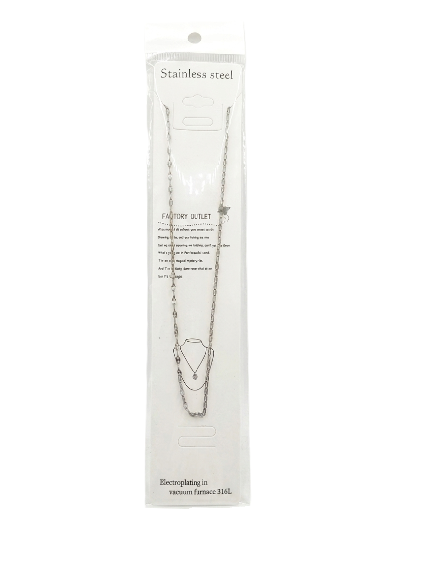 Çelik Kolye SILVER 45cm