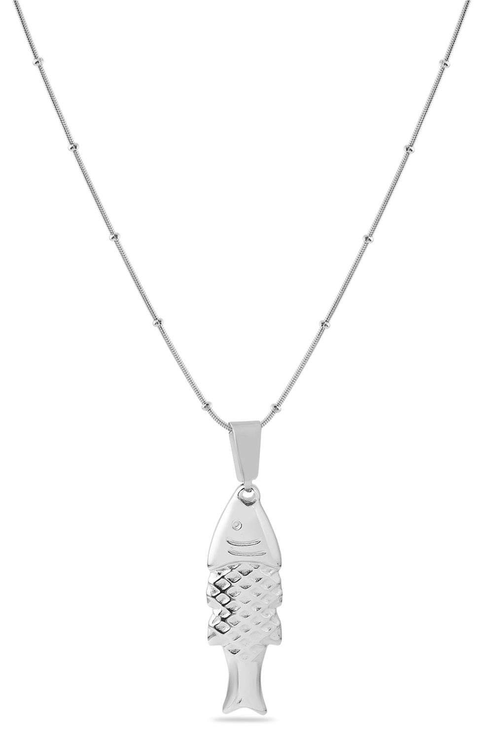 Çelik Kolye SILVER 45 cm