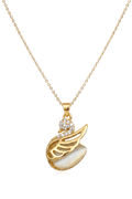 Çelik Kuğu Kolye GOLD 45cm