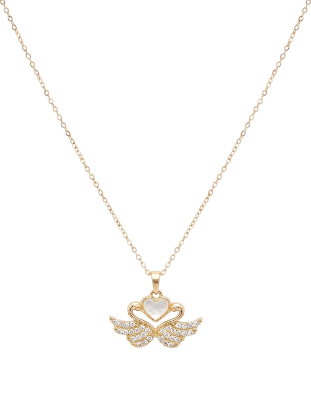 Çelik Kuğu Kolye GOLD 45cm