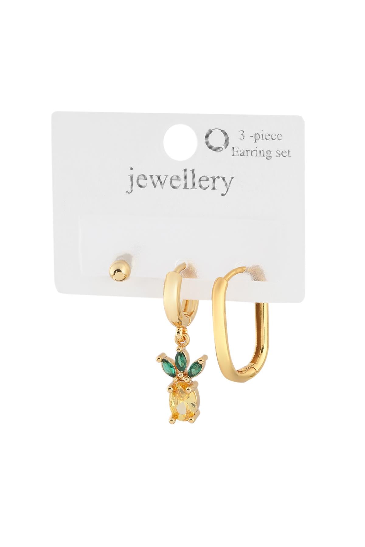 VIP Üçlü Küpe GOLD