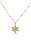 Çelik Lotus Çiçeği Kolye GOLD 45cm