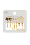 Çelik Set Küpe GOLD