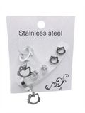 Çelik Set Küpe SILVER