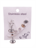 Çelik Set Küpe SILVER
