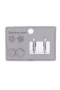 Çelik Set Küpe SILVER