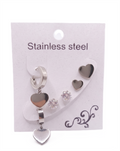 Çelik Set Küpe SILVER