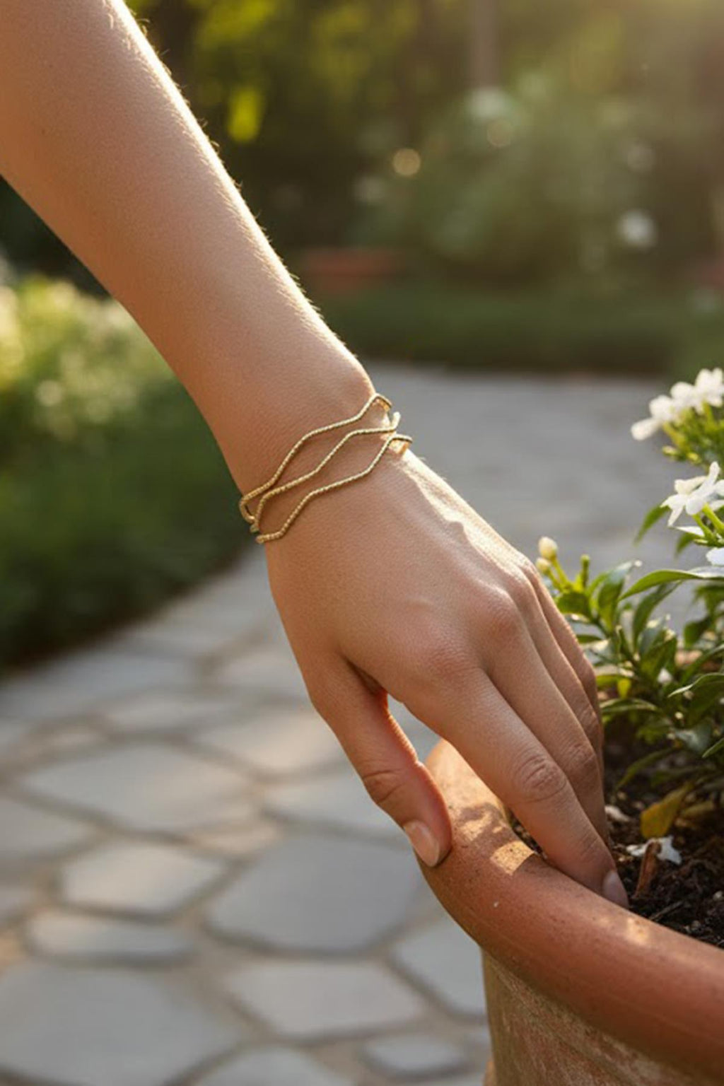 Çelik Üçlü Bilezik GOLD 62mm